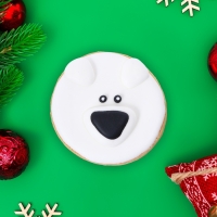 Новый год. Печенье ванильное &laquo;Зимнее ассорти&raquo; 35 гр (1кор=15 шт)