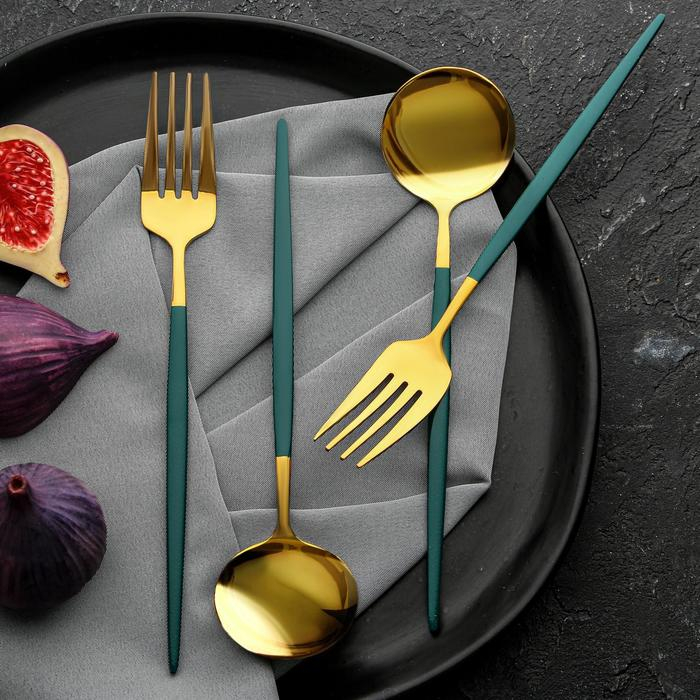 Набор столовых приборов: ложка и вилка &laquo;В эстетике твоего вкуса&raquo;.