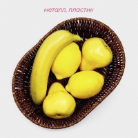 Корзинка для подачи Доляна &laquo;Огайо&raquo; 28&times;21&times;7,5 см, овальная, цвет коричневый