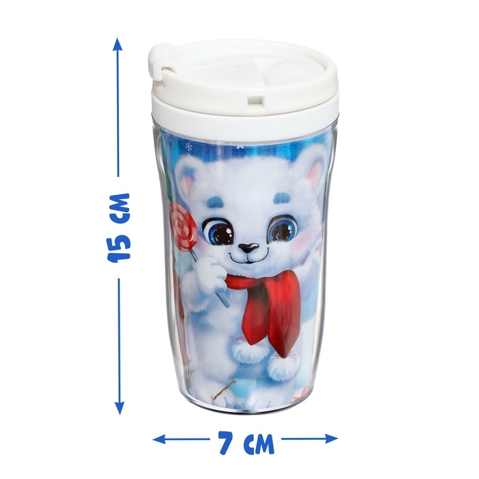 Пазл в термостакане &laquo;Пушистый Новый год&raquo;, 54 элемента, 250 мл