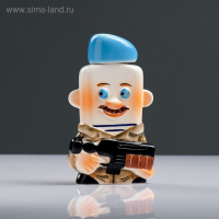 Штоф фарфоровый &laquo;Десантник&raquo;, 0.35 л, в упаковке книге