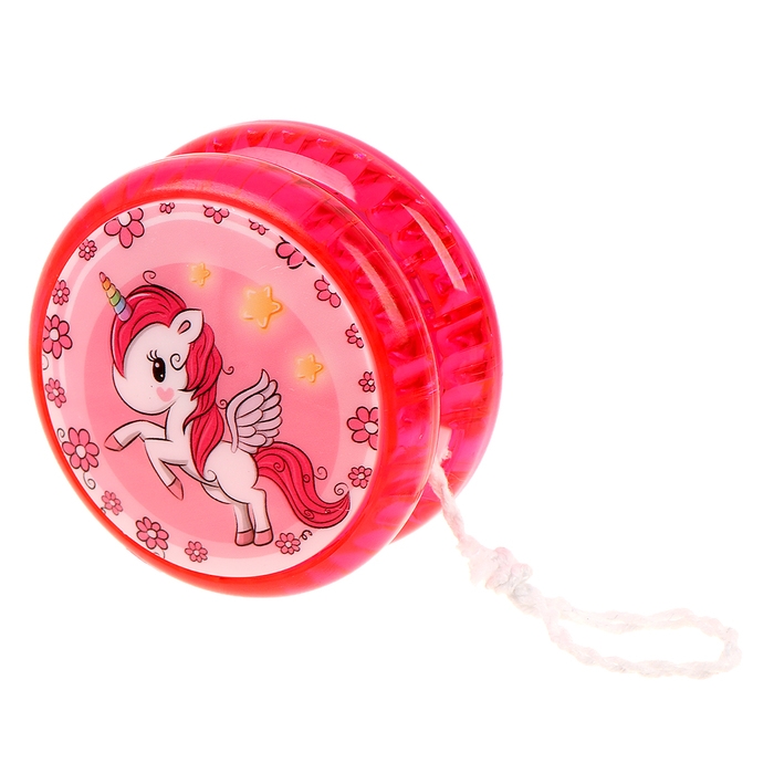 Йо-йо «Единорог» световой, цвета МИКС Йо-йо «Единорог» световой, цвета МИКС