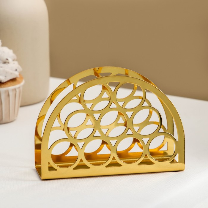 Салфетница Mercy, 13&times;9&times;3,5 см, цвет золотой