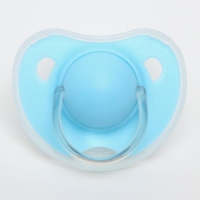 Соска - пустышка силиконовая ортодонтическая, от 6 мес., цвет МИКС для мальчиков