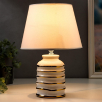 Лампа настольная 16610/1WT E14 40Вт бело-золотой 20х20х32,5 см RISALUX