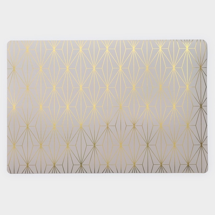 Салфетки сервировочные на стол Доляна &laquo;Милли&raquo;, 4 шт, 30&times;45 см, цвет серый