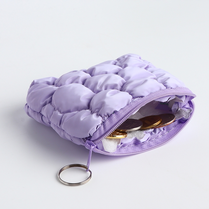 Кошелёк женский на молнии, цвет сиреневый Кошелёк женский на молнии, цвет сиреневый