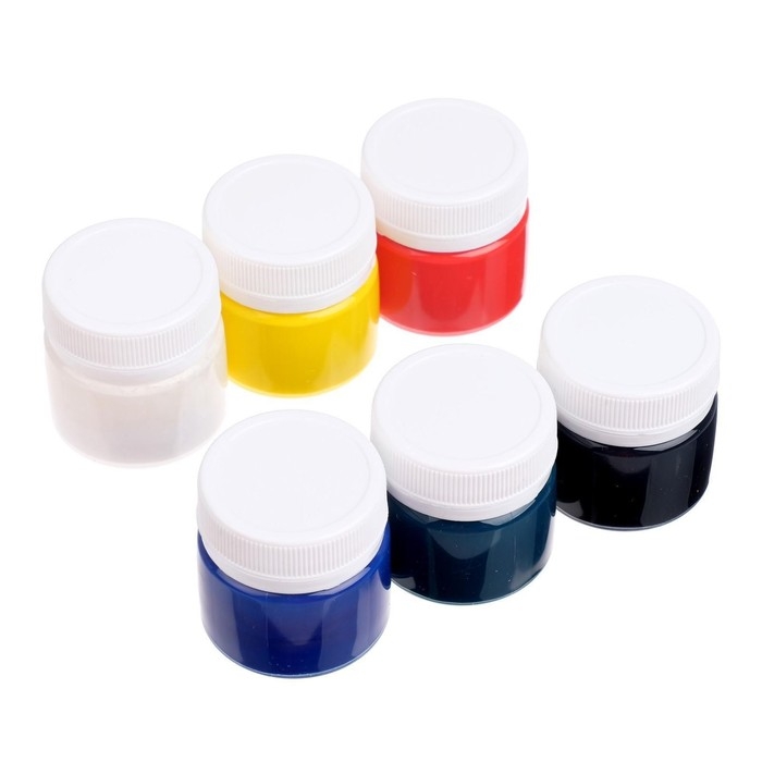 Краска акриловая, набор 6 цветов х 20 мл, Calligrata, художественная, морозостойкая, в картонной коробке Краска акриловая, набор 6 цветов х 20 мл, Calligrata, художественная, морозостойкая, в картонной коробке