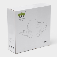 Тарелка стеклянная &laquo;Рени&raquo;, 28&times;8 см, цвет серый