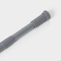 Карниз для ванной Доляна, телескопический, d=3,2 см, 140-260 см, цвет серый