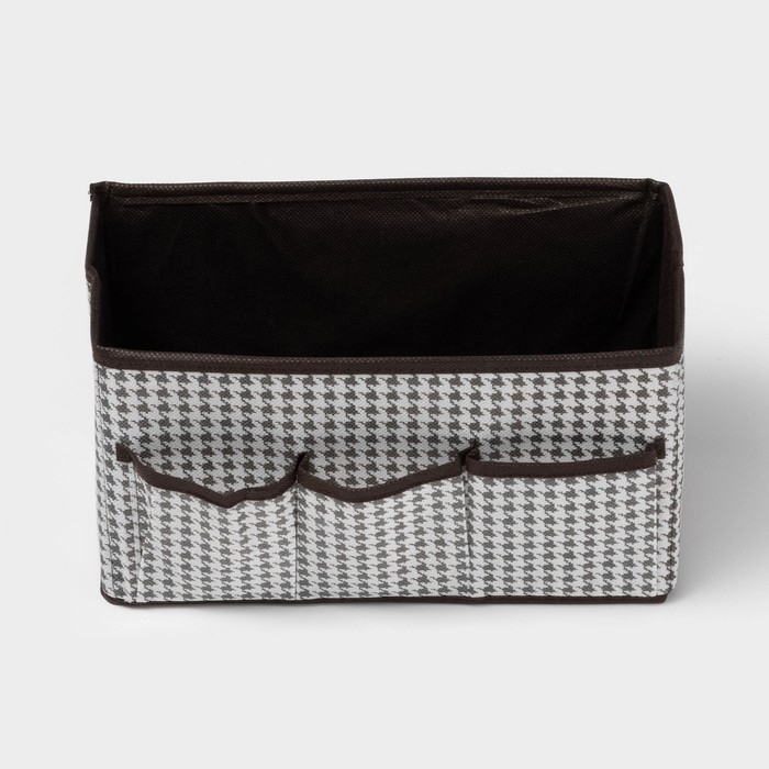 Органайзер для мелочей Доляна &laquo;Вилли&raquo;, 3 кармана, 25&times;15&times;12 см, цвет коричневый