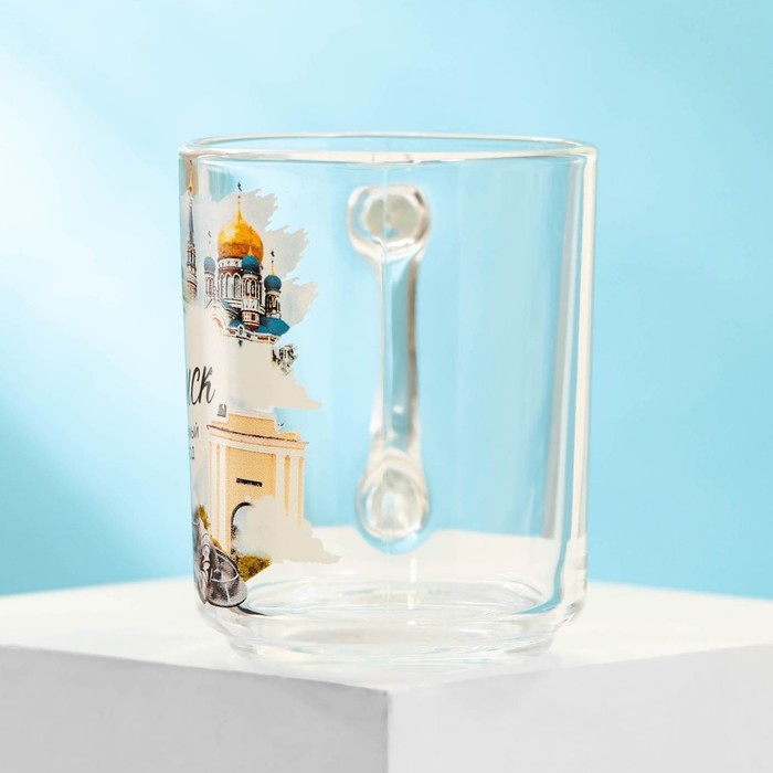 Кружка стеклянная &laquo;Омск&raquo;, 200 мл