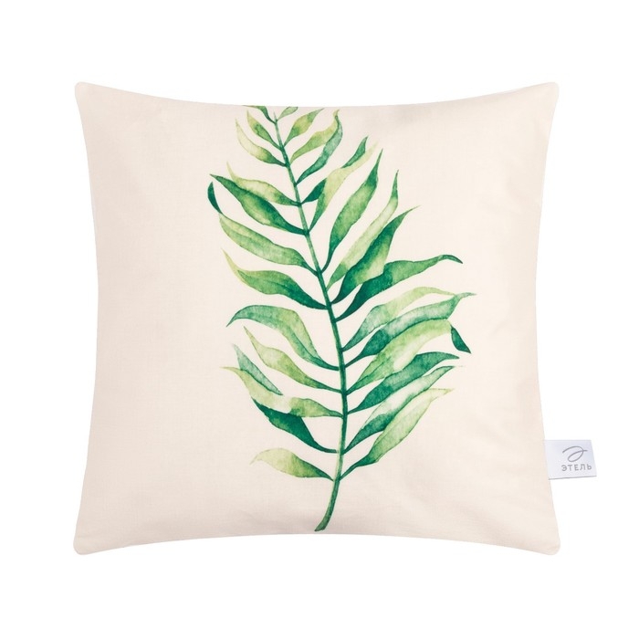 Наволочка декоративная Этель &raquo; The leaf&raquo;, 40х40 см, 100 п/э, велюр