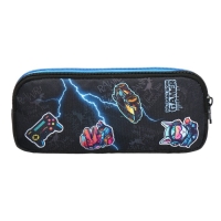 Пенал мягкий, 2 отделения, объёмный, 90 х 220 х 40 мм, Stavia "Gamer" чёрный 86231 Пенал мягкий, 2 отделения, объёмный, 90 х 220 х 40 мм, Stavia "Gamer" чёрный 86231