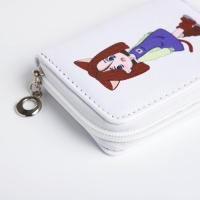 Кошелёк детский на молнии, цвет белый Кошелёк детский на молнии, цвет белый
