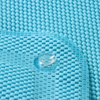 Набор для ванны с присосками &laquo;Лотос&raquo;, коврик 43&times;90 см, подушка 33&times;33 см, цвет синий