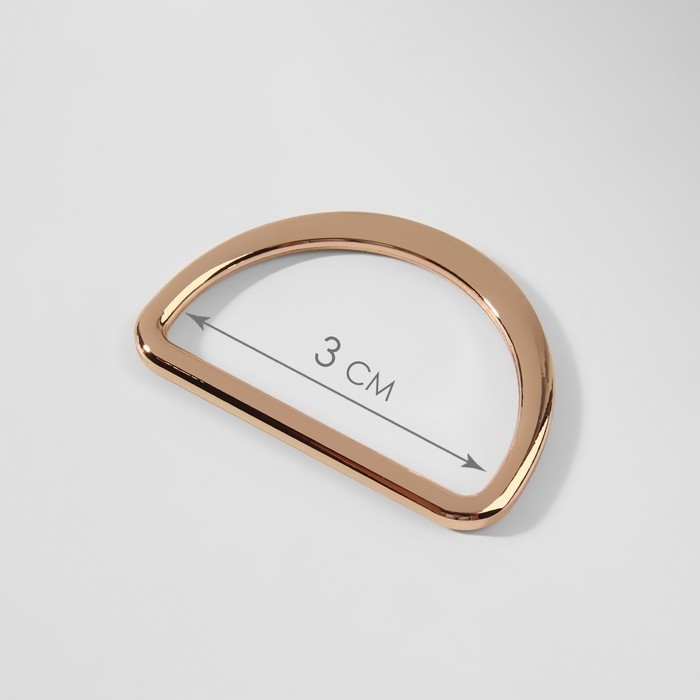 Полукольцо для сумок литое, d = 30 мм, толщина - 2 мм, 2 шт, цвет золотой Полукольцо для сумок литое, d = 30 мм, толщина - 2 мм, 2 шт, цвет золотой