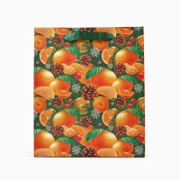 Пакет подарочный новогодний крафтовый вертикальный &laquo;Мечты сбываются&raquo;, ML 23 х 27 х 11.5 см , Новый год