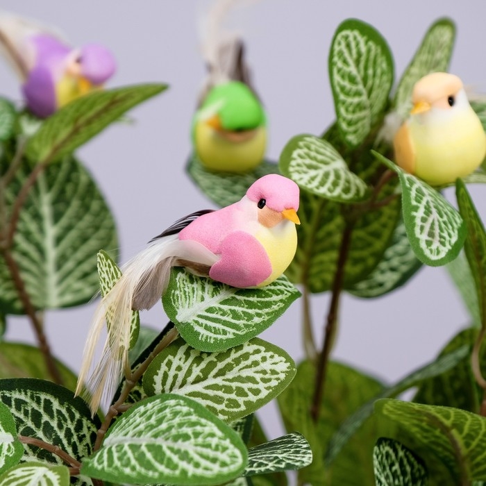 Декор на прищепке Декор на прищепке "Птица", микс, 8,5 х 2, 5 х 3 см