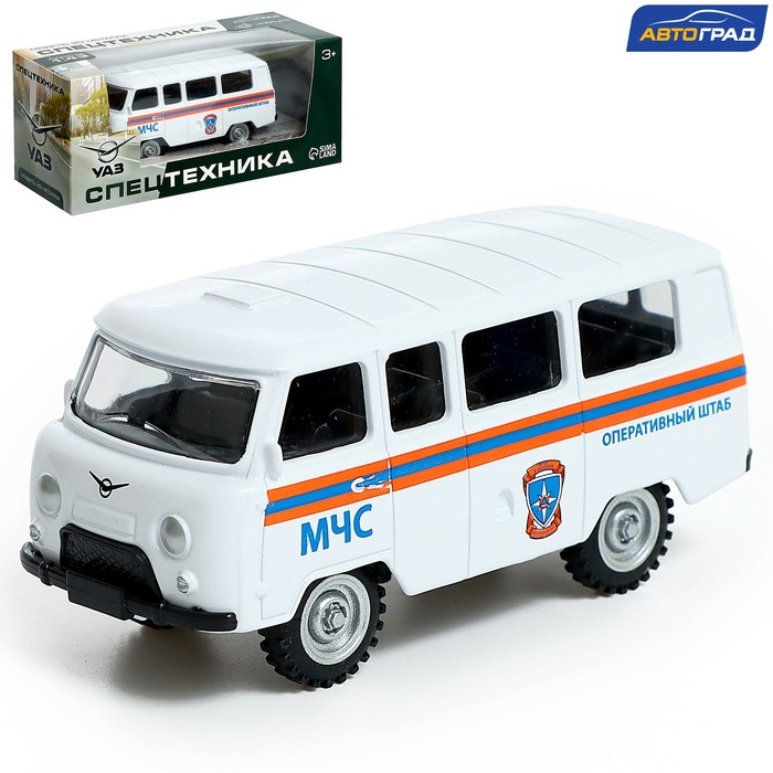 Машина металлическая &laquo;УАЗ-3962. МЧС&raquo;, инерция, 1:43