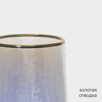 Набор бокалов для шампанского стеклянный Magistro &laquo;Дарио&raquo;, 180 мл, 7&times;27,5 см, 6 шт, цвет перламутровый