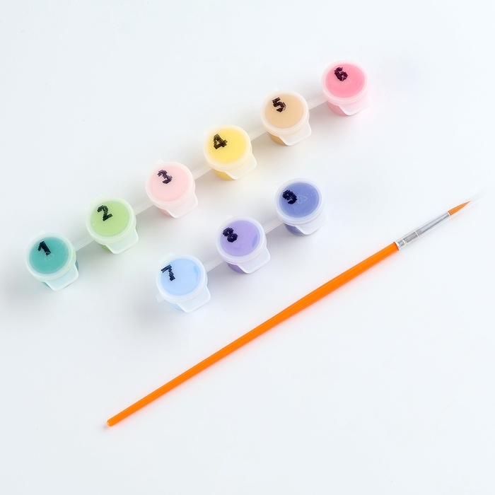 Картина по номерам на холсте с подрамником для детей &laquo;Забавный кактус&raquo;, 17 х 17 см