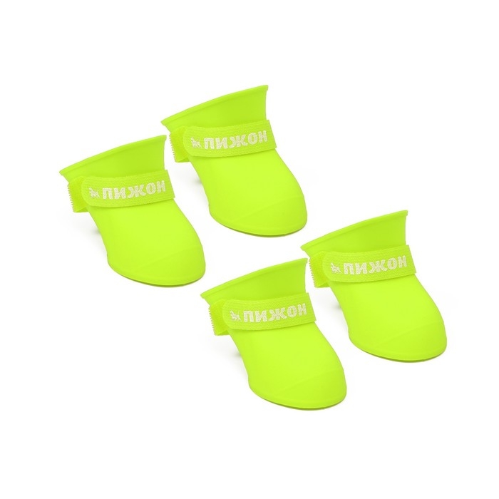 Сапоги резиновые Пижон, набор 4 шт., р-р S (подошва 4 Х 3 см), жёлтые Сапоги резиновые Пижон, набор 4 шт., р-р S (подошва 4 Х 3 см), жёлтые