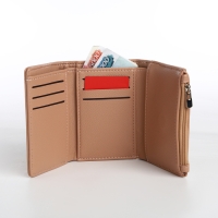 Кошелёк женский на магните, цвет бежевый Кошелёк женский на магните, цвет бежевый