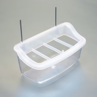 Кормушка для птиц внутренняя прозрачная с разделителем 11,7 х 5,5 х 6,3 см Кормушка для птиц внутренняя прозрачная с разделителем 11,7 х 5,5 х 6,3 см