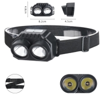 Фонарь налобный аккумуляторный 3 Вт, 500 мАч, 200 лм, IPX4, 5 режимов Фонарь налобный аккумуляторный 3 Вт, 500 мАч, 200 лм, IPX4, 5 режимов