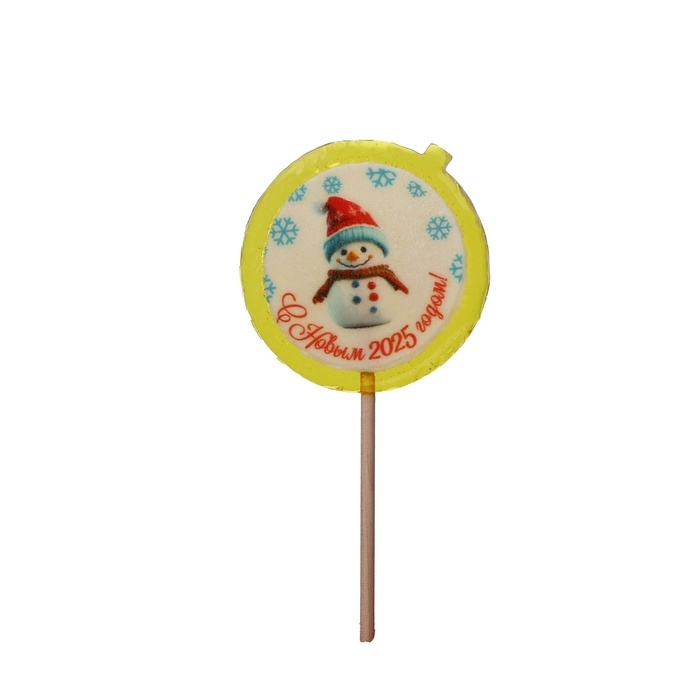 Новый год. Леденец Новый год. Леденец "НГ шарик с снеговиком", 30 г