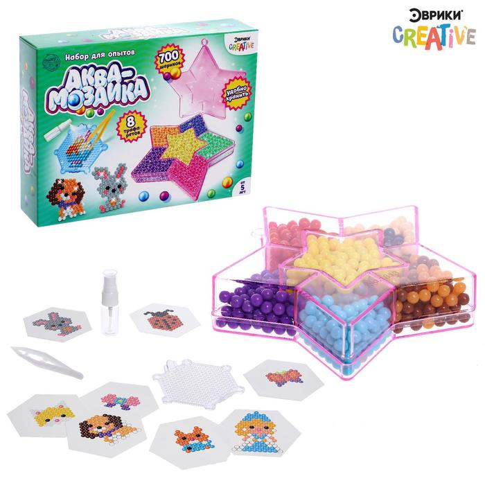Аквамозаика &laquo;Звезда&raquo;, 8 карточек, 700 шариков
