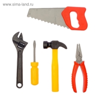 Набор инструментов &laquo;Плотник&raquo;, 5 предметов, МИКС