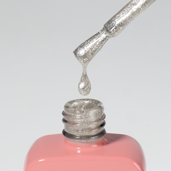 Гель лак для ногтей «COLOR CHROME», 3-х фазный, 10 мл, LED/UV, цвет серебристый (65) Гель лак для ногтей «COLOR CHROME», 3-х фазный, 10 мл, LED/UV, цвет серебристый (65)