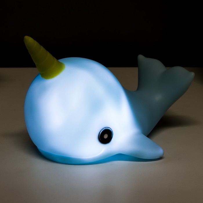 Ночник "Сказочный дельфин" LED батарейки 3xLR44 МИКС 14х11,5х10 см RISALUX