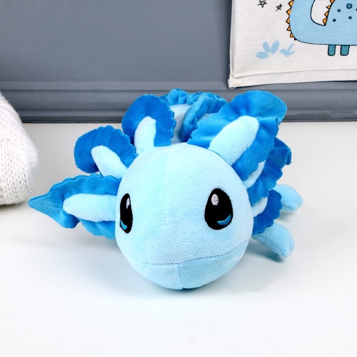 Мягкая игрушка &laquo;Аксолотль&raquo;, 45 см, цвет голубой