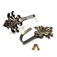 Крючок для штор KS010, однорожковый, цвет бронза Крючок для штор KS010, однорожковый, цвет бронза