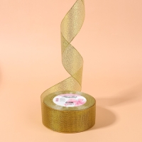 Лента парчовая, 40 мм, 23 ± 1 м, цвет золотой Лента парчовая, 40 мм, 23 ± 1 м, цвет золотой