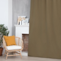 Штора Этель, 150х270 см, зеленый, 100% хлопок Штора Этель, 150х270 см, зеленый, 100% хлопок