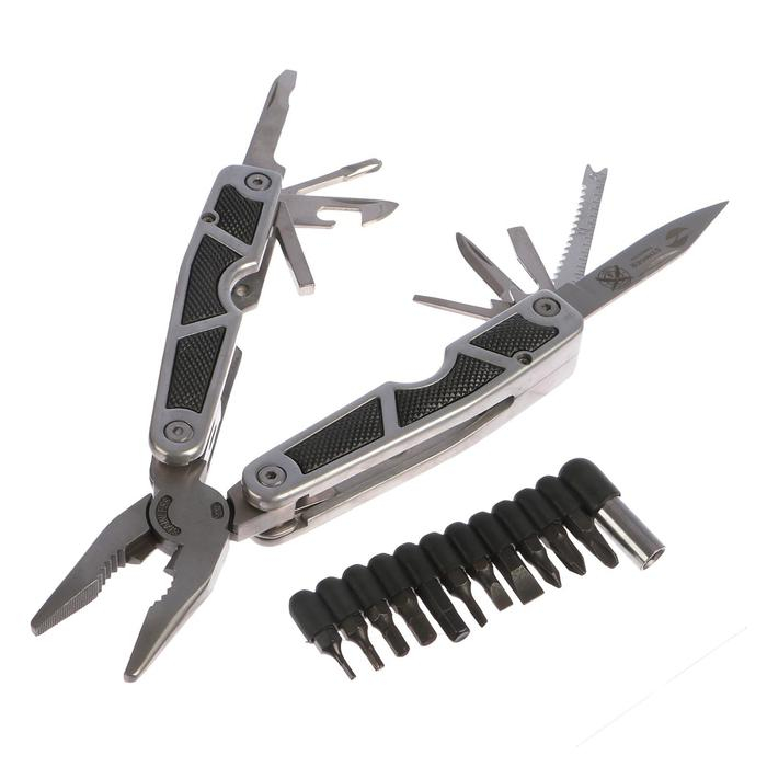 Мультитул Stinger, 10 инструментов, 12 насадок, нейлоновый чехол, коробка картон Мультитул Stinger, 10 инструментов, 12 насадок, нейлоновый чехол, коробка картон