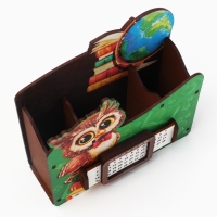 Органайзер для канцелярии с вечным календарём &laquo;Сова&raquo;