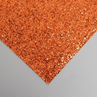 Лист для творчества иск.кожа "Крупные блёстки" оранжевый лист 33х20 см толщина 0,84 мм Лист для творчества иск.кожа "Крупные блёстки" оранжевый лист 33х20 см толщина 0,84 мм