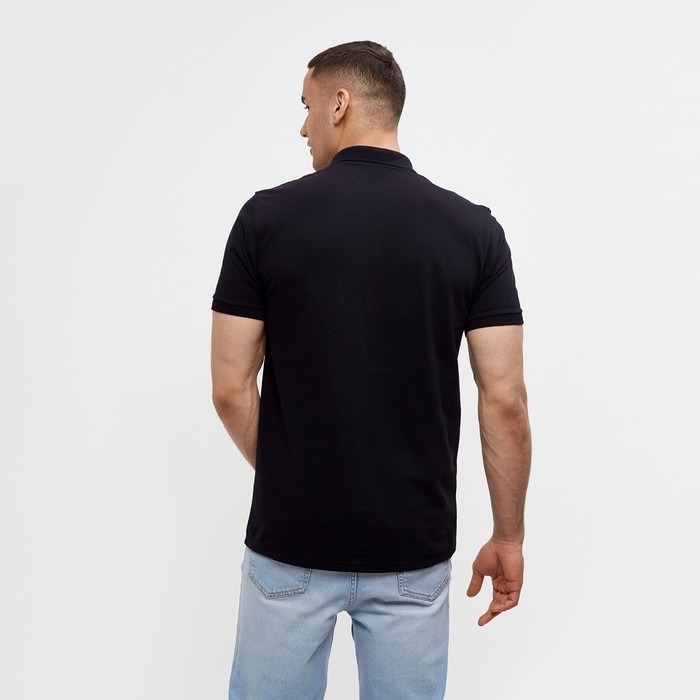 Футболка (поло) мужская MINAKU REGULAR FIT: цвет чёрный, р-р 44 Футболка (поло) мужская MINAKU REGULAR FIT: цвет чёрный, р-р 44