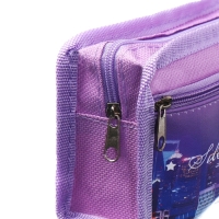 Пенал школьный на молнии Calligrata "Мишки", 2 отделения, сиреневый Пенал школьный на молнии Calligrata "Мишки", 2 отделения, сиреневый