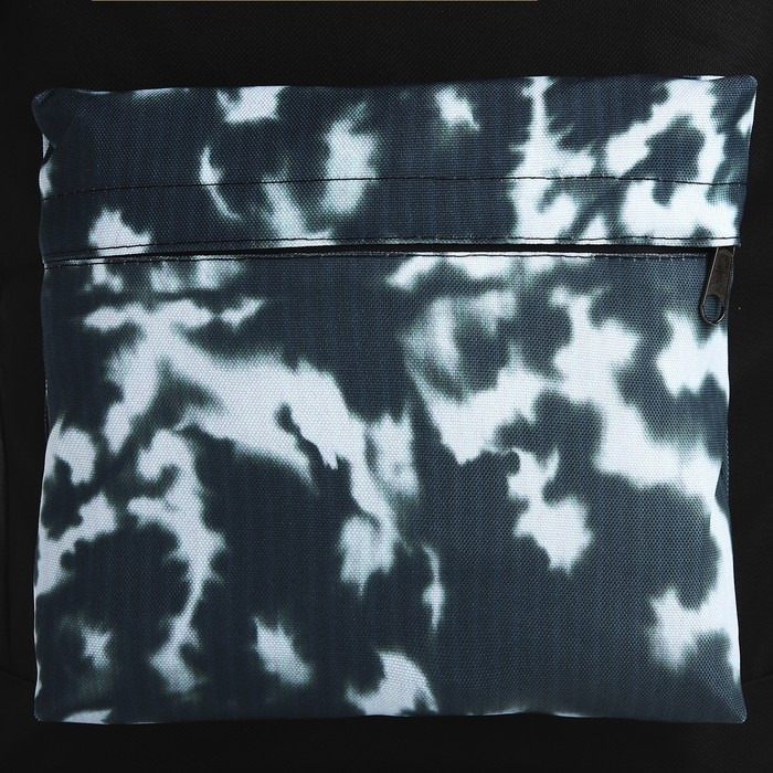 Рюкзак школьный молодёжный &laquo;Тайдай&raquo;, 33х13х37, отдел на молнии, н/карман, чёрный