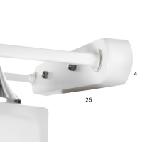 Бра "Илиада" 2х14 40Вт белый 31х15,5х15см Бра "Илиада" 2х14 40Вт белый 31х15,5х15см