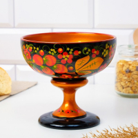 Конфетница, 14×14 см, хохлома Конфетница, 14×14 см, хохлома