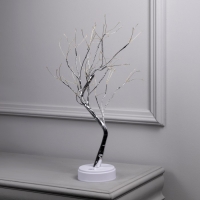 Светодиодный куст «Ива» 45 см, 108 LED, постоянное свечение, батарейки ААх3 (не в комплекте), USB, свечение тёплое белое Светодиодный куст «Ива» 45 см, 108 LED, постоянное свечение, батарейки ААх3 (не в комплекте), USB, свечение тёплое белое