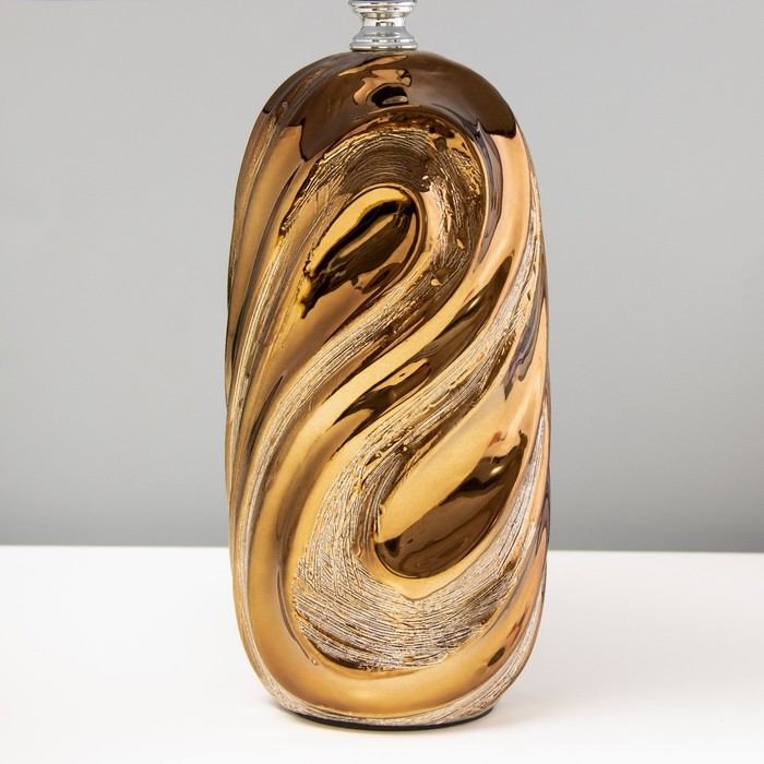 Настольная лампа Настольная лампа "Доминика" Е14 40Вт шоколадно-золотой 22,5х22,5х40см