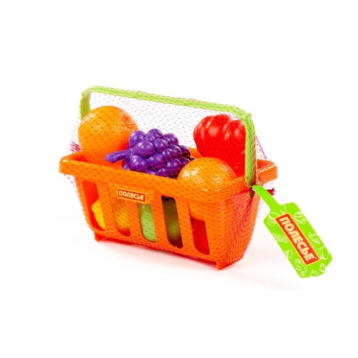 Набор продуктов с корзинкой №2, 9 элементов, цвета МИКС